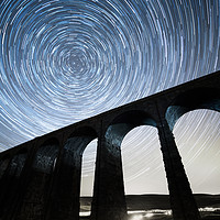 Buy canvas prints of Startrails, Ribblehead Viaduct by Pete Collins