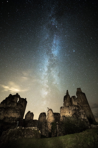 St . Germain Castle and the Milky Way Picture Board by Pete Collins
