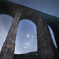 Buy canvas prints of Orion from Ribblehead Viaduct by Pete Collins
