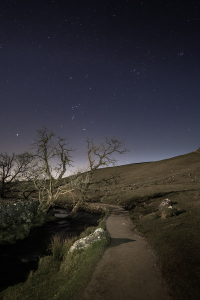Orion over Malham Beck Picture Board by Pete Collins