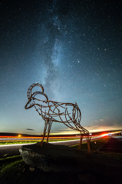 Milky Way and the Goat Picture Board by Pete Collins