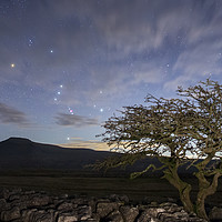 Buy canvas prints of Orion rising over Ingleborough by Pete Collins