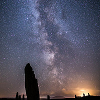 Buy canvas prints of Ring of Brodgar and the Milky Way by Pete Collins