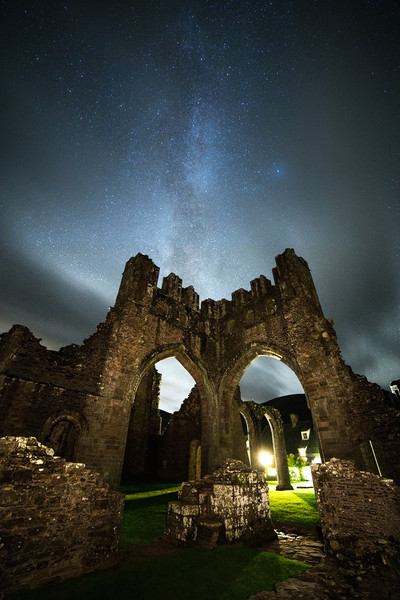 Llanthony Priory & the Milky Way Picture Board by Pete Collins