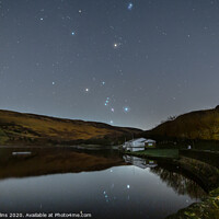 Buy canvas prints of Orion rising over Dovestone reservoir by Pete Collins