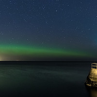 Buy canvas prints of Nairn Harbour Aurora by John Russell
