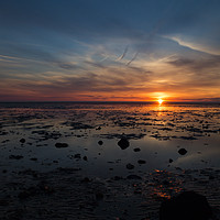 Buy canvas prints of "Golden Glow: A Captivating Norfolk Sunset" by Mel RJ Smith