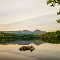 Buy canvas prints of Serene Reflections of Coniston's Countryside by Mel RJ Smith