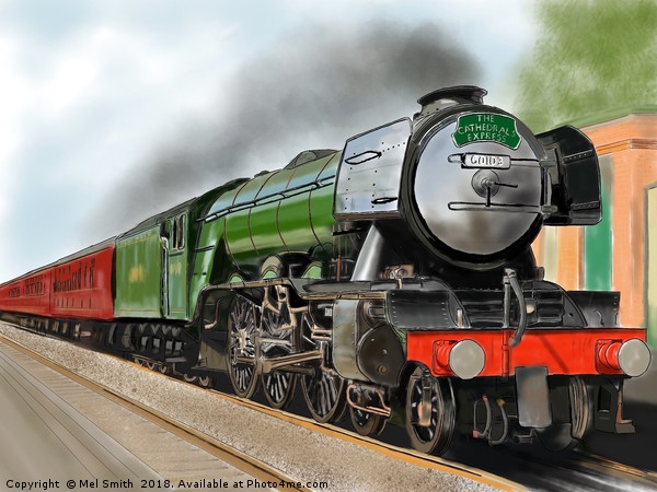 "A Timeless Journey: The Flying Scotsman" Picture Board by Mel RJ Smith
