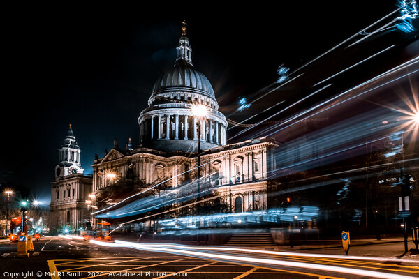 "Illuminated Splendor: St. Paul's Cathedral and th Picture Board by Mel RJ Smith