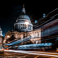 Buy canvas prints of "Illuminated Splendor: St. Paul's Cathedral and th by Mel RJ Smith