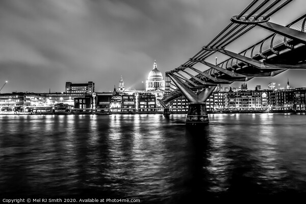 "Twilight Serenade: St. Paul's Cathedral and the M Picture Board by Mel RJ Smith