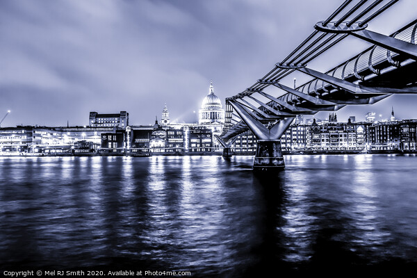 "London's Serene Twilight: St. Paul's Cathedral an Picture Board by Mel RJ Smith