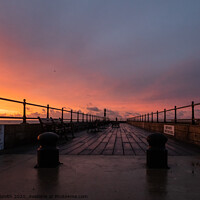 Buy canvas prints of "Radiant Dawn Over Littlehampton Pier" by Mel RJ Smith
