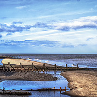 Buy canvas prints of Mood on Mundesley Beach by Iain Merchant