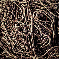 Buy canvas prints of Rope Tangle Abstract by Iain Merchant