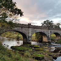 Buy canvas prints of Bridge at Bolton Abbey by Kevin White