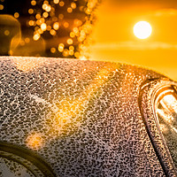 Buy canvas prints of Car Detailing Sunset Beading by Jason Jones