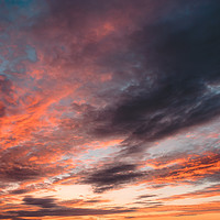 Buy canvas prints of Colourful Sunset Clouds - Anglesey, North Wales by Jason Jones