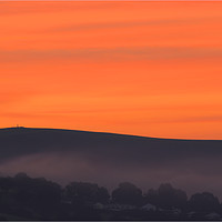 Buy canvas prints of Summer sunrise on Codden Hill. by Simon J Beer
