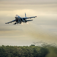 Buy canvas prints of Sukhoi Su-27 Flanker by Emma Woodhouse