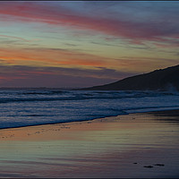 Buy canvas prints of Rest Bay Sunset by Emma Woodhouse
