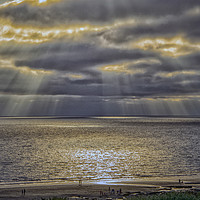 Buy canvas prints of Southerndown Sun Rays by Emma Woodhouse