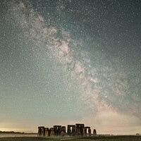 Buy canvas prints of Stonehenge, Milkyway by Edward Kilmartin