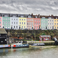 Buy canvas prints of Coloured Houses, Bristol by Edward Kilmartin