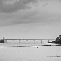 Buy canvas prints of Clevedon in the Rain by Edward Kilmartin