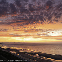 Buy canvas prints of Dramatic Sunset Sky at Saltburn-by-the-Sea by Sarah Smith