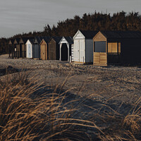 Buy canvas prints of West Wittering Beach Huts by Sarah Smith