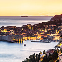 Buy canvas prints of Dubrovnik City Lights by Sarah Smith