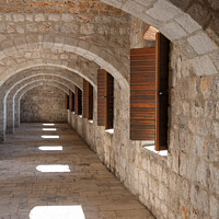 Buy canvas prints of Lovrijenac Fortress Interior by Sarah Smith
