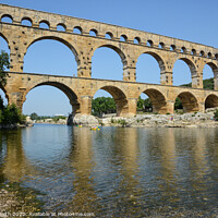 Buy canvas prints of Pont du Gard by Sarah Smith