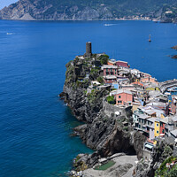 Buy canvas prints of View over Vernazza by Sarah Smith