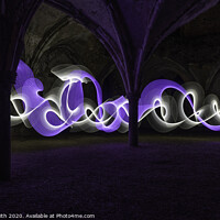 Buy canvas prints of Waverley Abbey Light Painting by Sarah Smith