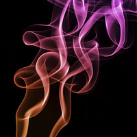 Buy canvas prints of Colourful Smoke Pattern by Sarah Smith