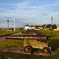 Buy canvas prints of Southwold Cannon Guns by Sarah Smith
