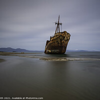 Buy canvas prints of Dimitrios Shipwreck in the Peloponnese  by Sarah Smith