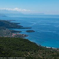 Buy canvas prints of Kardamyli in the Peloponnese  by Sarah Smith