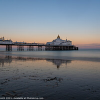 Buy canvas prints of After Sunset at Eastbourne Pier by Sarah Smith