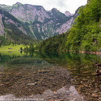 Buy canvas prints of Obersee Lake by Königsee in Bavaria by Sarah Smith