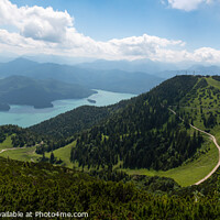 Buy canvas prints of Bavarian Hiking Trail Near Walchensee  by Sarah Smith