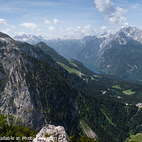 Buy canvas prints of View from the Eagle's Nest in Berchtesgaden  by Sarah Smith