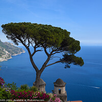 Buy canvas prints of View From Gardens at Ravello by Sarah Smith