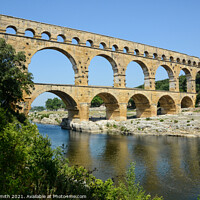 Buy canvas prints of Pont du Gard Aqueduct by Sarah Smith