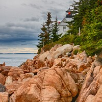 Buy canvas prints of Bass Harbor Head Lighthouse Acadia National Park by Sarah Smith