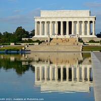 Buy canvas prints of The Lincoln Memorial in Washington DC by Sarah Smith