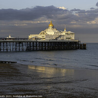 Buy canvas prints of Sunlit Eastbourne Pier  by Sarah Smith